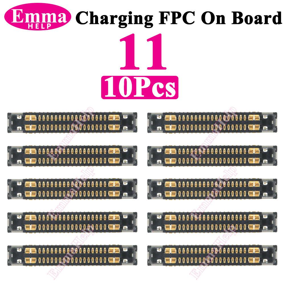10 ks Originální FPC konektor nabíjecího doku pro iPhone 13 11 16 Pro Max 14 15 Plus 12 Mini XS Max na základní desce USB port pro nabíjení
