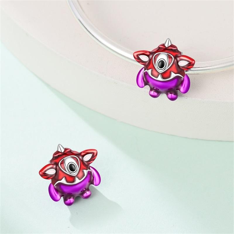 Original Charms Copper Red Cute Pet Beads Fit Bracelet Women Jewelry Making Diy Gift