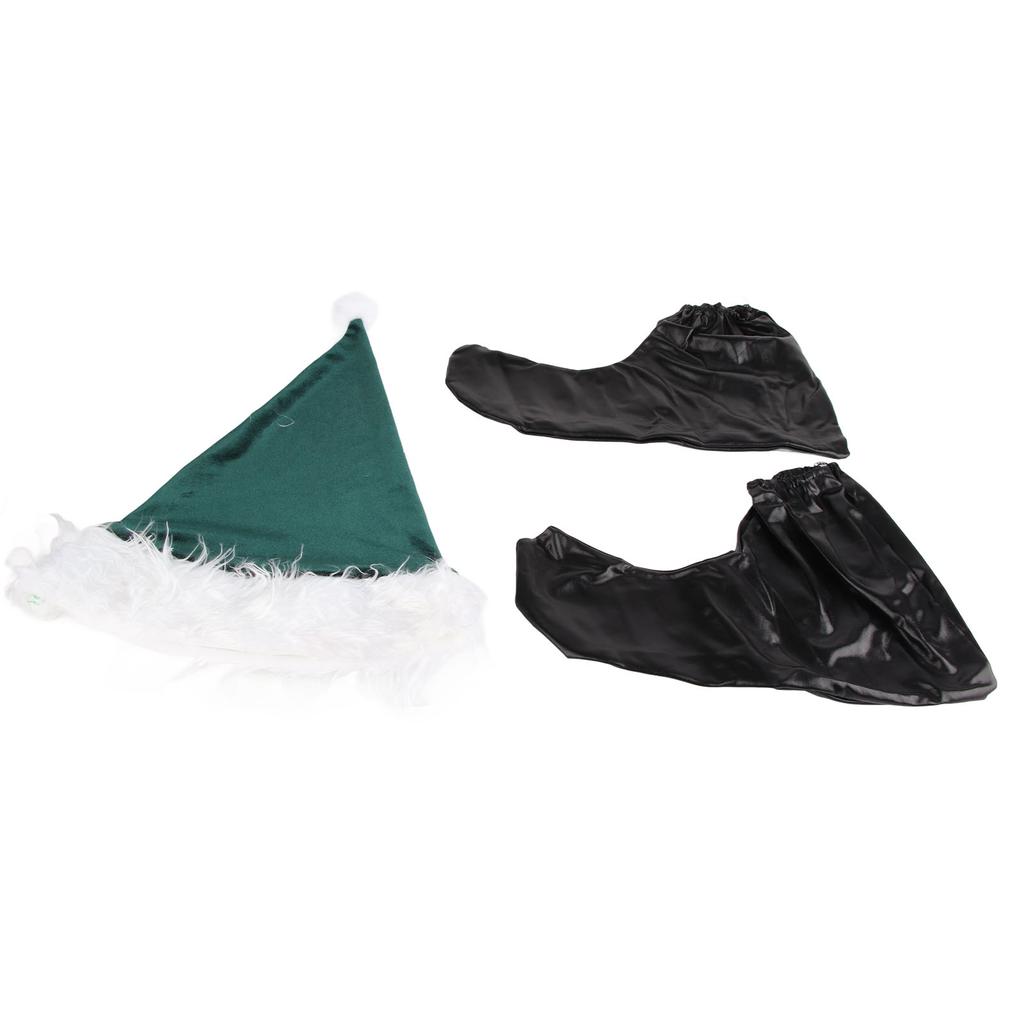 Noel Elfi Giydirme Kostüm Seti Yetişkin Erkek Kadın Tam Cosplay Kostüm Kiti