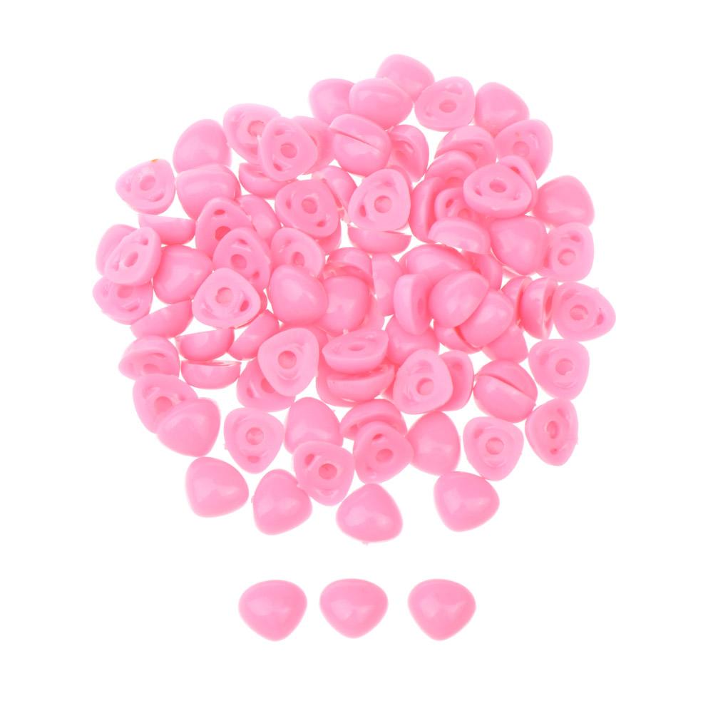 100 Stück 6-12 mm Kugelaugen Puppenzubehör Schwarzer Kunststoff Plüsch Sicherheitsaugen für Spielzeug DIY Marionette Lustige Spielzeugaugen Tier