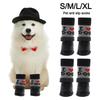Cute Waterproof Dog Shoes Soft Sole Warm Puppy Boots Adjustable Anti-Slip Dog Foot Covers for Small Dog Chihuahua