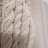 European & American Style Autumn Round Neck Loose Knitted Sweater - Cable Knit Design