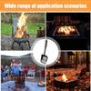 Metal Fireplace Ash Hollow Out Wood Stove Ash Sifter Charcoal Shovel Fireplace Tools Iron Coal Shovel for Wood Stove