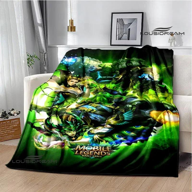Mobile Legends Bang Bang Cartoon Printed Blankets Fashion Warm Flange Blanket Home Travel Blanket Bed Linings Birthday Gift