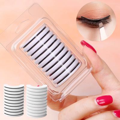 10 Stück/Box Wimpernstreifen, weich, wasserdicht, gute Haftung, wiederverwendbar, selbstklebend, kleberfrei, Wimpernstreifen für Frauen