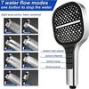 8-Speed Oversized Panel Pressurized Shower Head, Shower Heads With Handheld Spray Combo, High Pressure Water Saving Showerhead with Filter Beads with