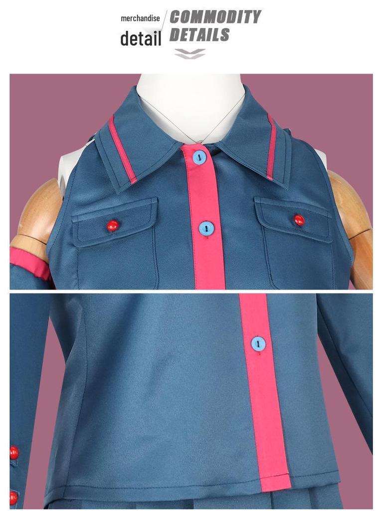 First Cause Blue Uniform Cosplay Set for Women - Heavy Tone Anime Game Costume