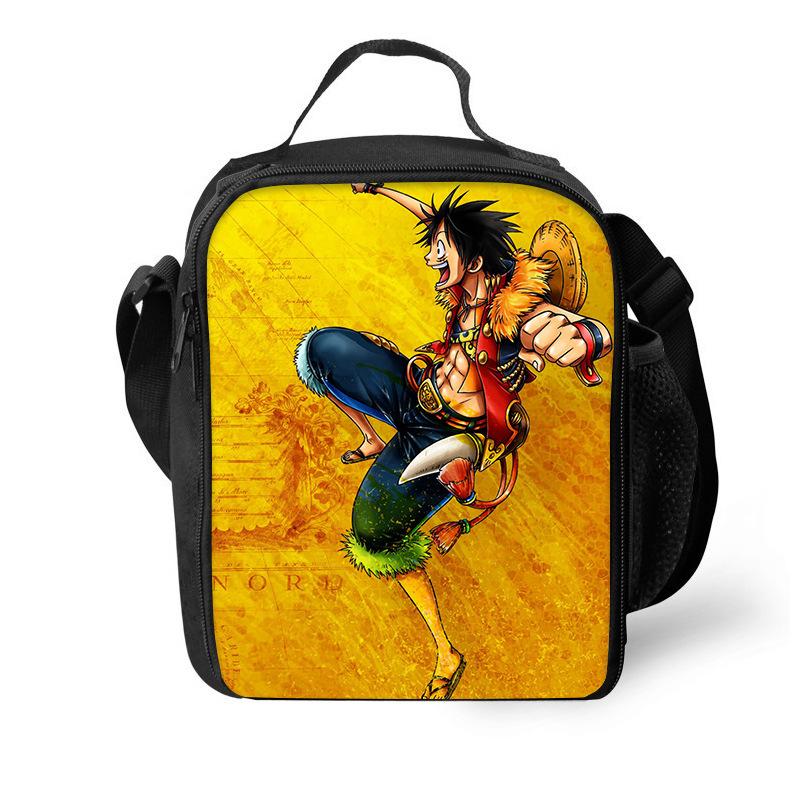 Riman Student Lunch Bag, Personalized Boys And Girls Shoulder Outdoor Picnic Bag Ice Pack