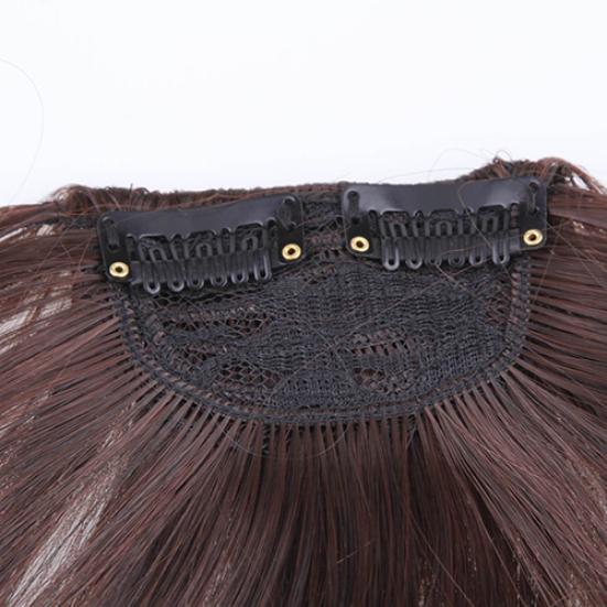 Pretty Women Girl Clip pe partea din față cu breton drept extensie de păr