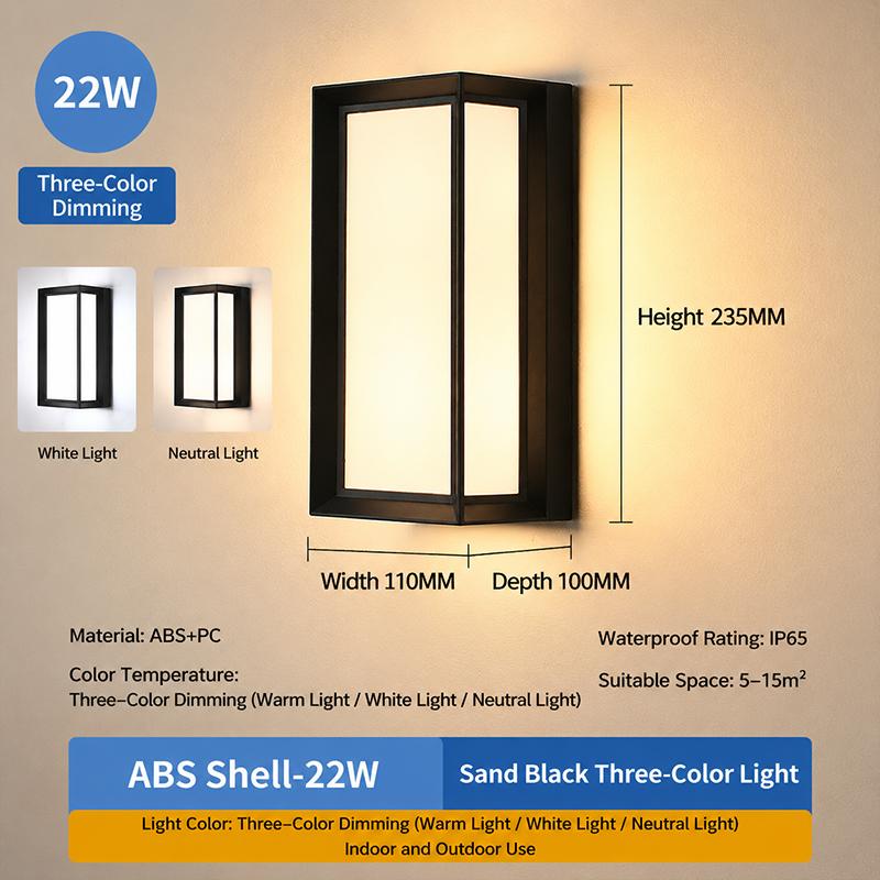 Led Outdoor Wall Light Waterproof Ip65 Motion Sensor Led Outdoor Lighting Porch Lights Balcony Garden Lights Outdoor Wall Lamp