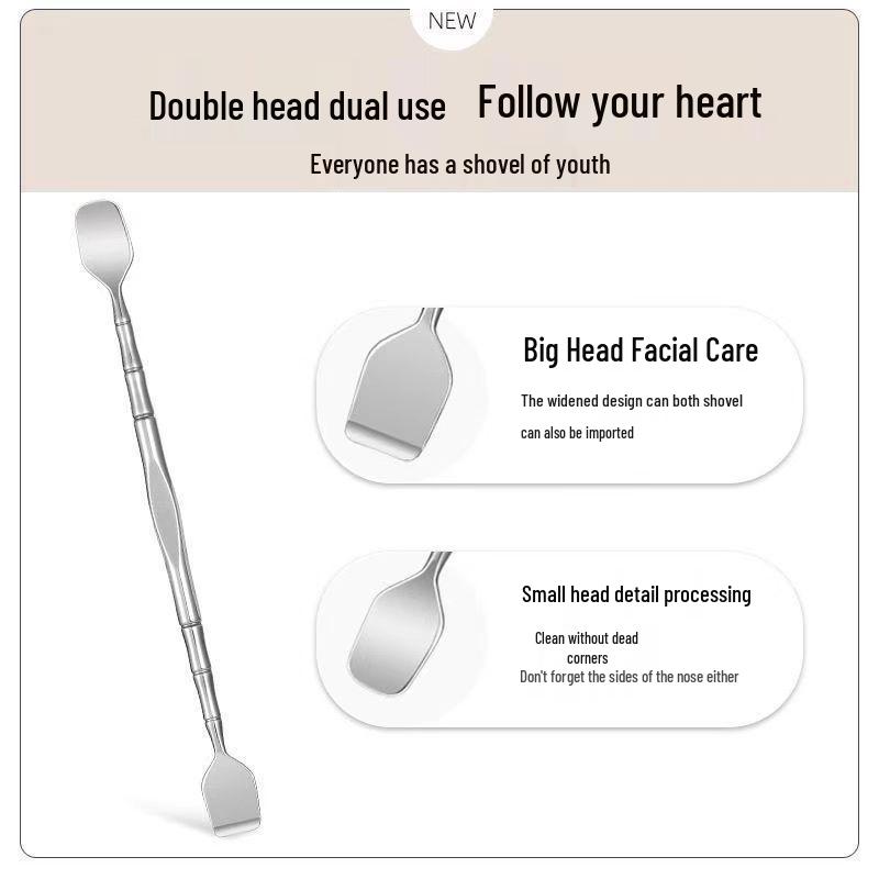New Double-Headed Blackhead Remover: Manual Extractor and Follicle Cleaner