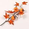 Artificial Maple Leaves Branch Fake Fall Leaves Stems Plants Outdoor Home Decor Outdoor Artificial Flower New Year 2025 Decor