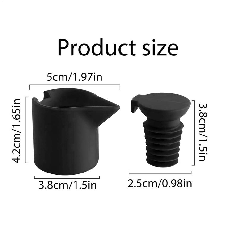Silicone Wine And Beverage Bottle Caps Set Leak Proof Champagne Bottles Sealer Stoppers Wine Stopper Bar Kitchen Tool Reusable