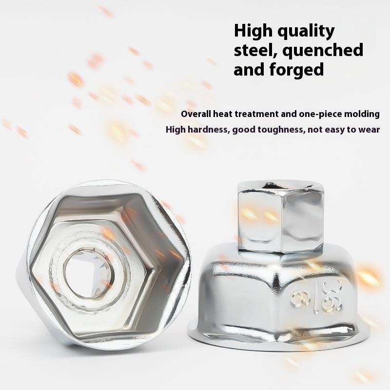 27/32/36Mm Socket Wrench Auto Car Oil Filter Wrench Socket Remover Tool Suitable For Most Car Models Oil Filter Caps