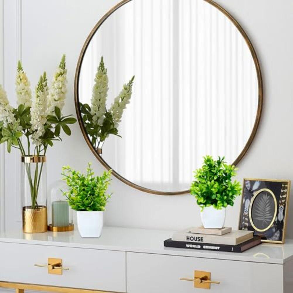 Artificial Plants Set of 4 Small Lavender Decor for Indoor and Outdoor Use