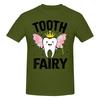 Piece Dental Sprite Graphic Funny  Cotton TShirt Tooth Fairy Tops Tees For Unisex