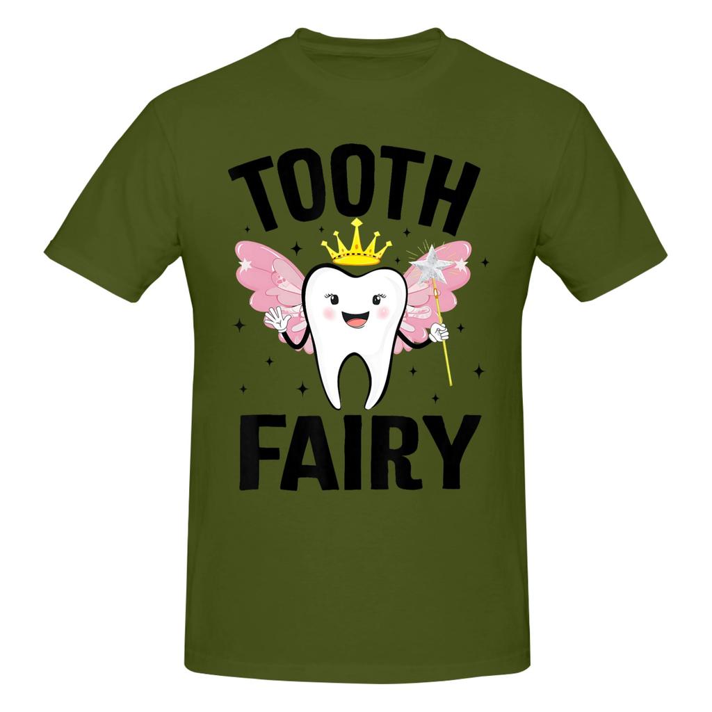 Piece Dental Sprite Graphic Funny  Cotton TShirt Tooth Fairy Tops Tees For Unisex