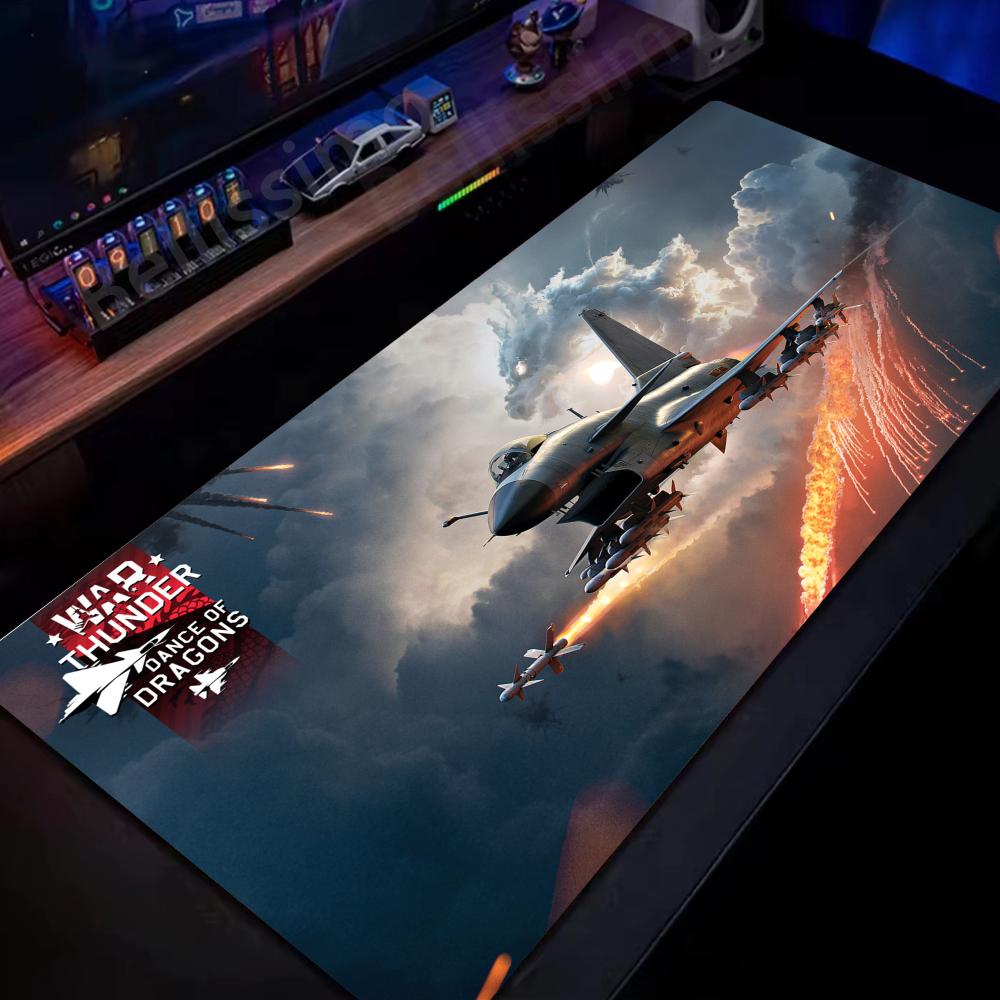 Tappetino Mouse War Thunder Gamer Nuovo HD Tappetini per Scrivania Casa MousePad Tappetino Tastiera Morbido Ufficio Antiscivolo Gomma Naturale Tappetino Mouse Gamer