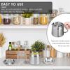 Oil Strainer Pot 304 Stainless Steel Oil Filter Large Capacity Ergonomic Handle Grease Container With Strainer Oil Storage Can