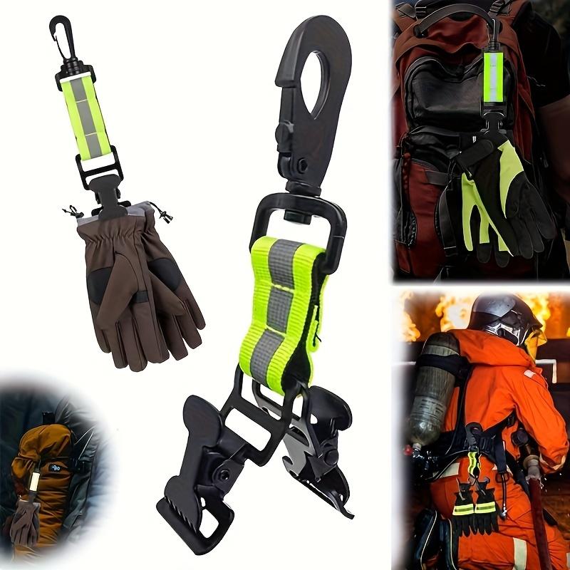 Single Double Clip Glove Clip Universal Outdoor Hanging Clip Firefighter Glove Storage Clip Compact Secure Hold for Camping Hiking Work Gloves