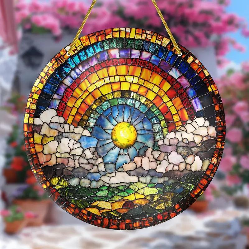 Neue Bohemian Stil Serie Innen- und Außenbereich Bunte Dekorative Acrylscheibe