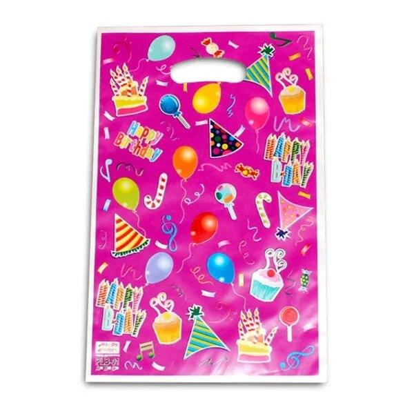 10pcs Children's Birthday Party Pearlescent Film Gift Bag Wedding Candy Bag Plastic Gift Bag