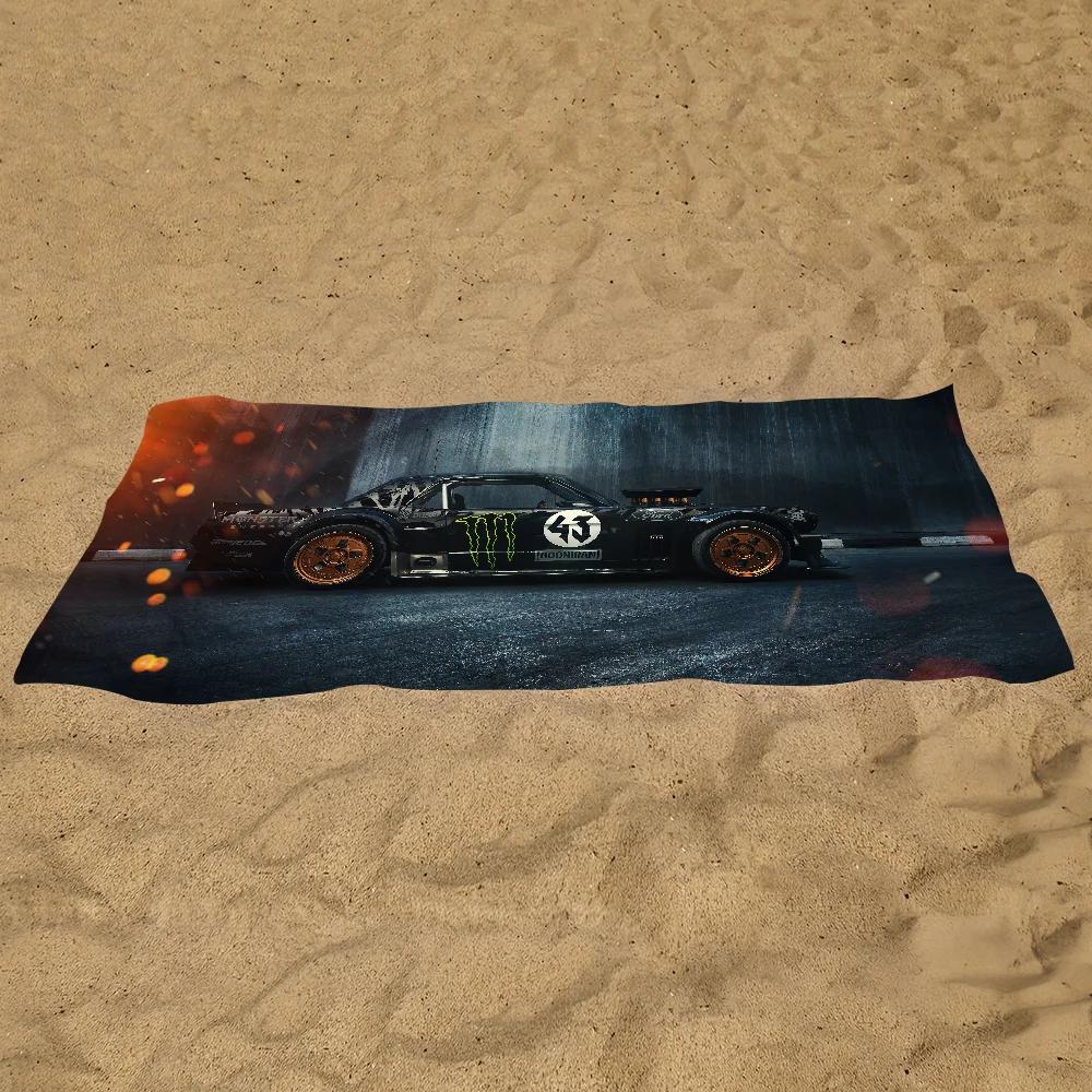 Sport K-Ken Blocks Towel Pool Beach Portable Quick Fast Dry Sand Outdoor Travel Swim Blanket Thin Mat Bath Towel