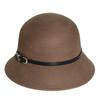2025 Women's British Retro Wool Felt Hat: Autumn/Winter Fashion Belted Bucket Hat