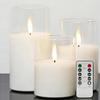 Acrylic Bullet-Shaped Remote-Controlled Flameless Candle Lamp