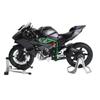 Spray 1/9 Kawasaki H2R H2 Ninja Alloy Metal Diecast Motorcycle Model Holiday Present Collectibles for Hobby Lovers Computer Desk