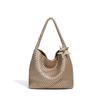 Woven Bag 2025 New Autumn Winter Women's Tote Bag Large Capacity Versatile Commuter Handbag Single Shoulder Bag
