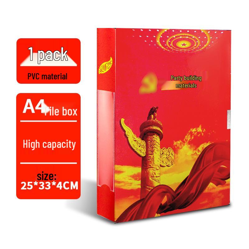 Custom PVC Party Building Archive Box - 4cm Plastic Document Storage Stationery