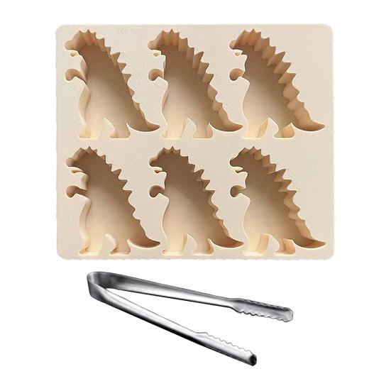 Yousheng Ice Cube Mold Silicone Dinosaur Shape Ice Shape Non-Stick Food-Grade Oven Safe Ice Mould Kitchen Gadget