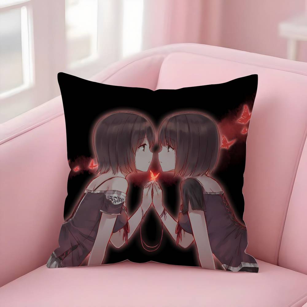 Horror Game F-Fatal FrameS II Pillow Case Soft Plush Fabric Double Sided Print Decorative Home Living Room Gift Cushion Cover
