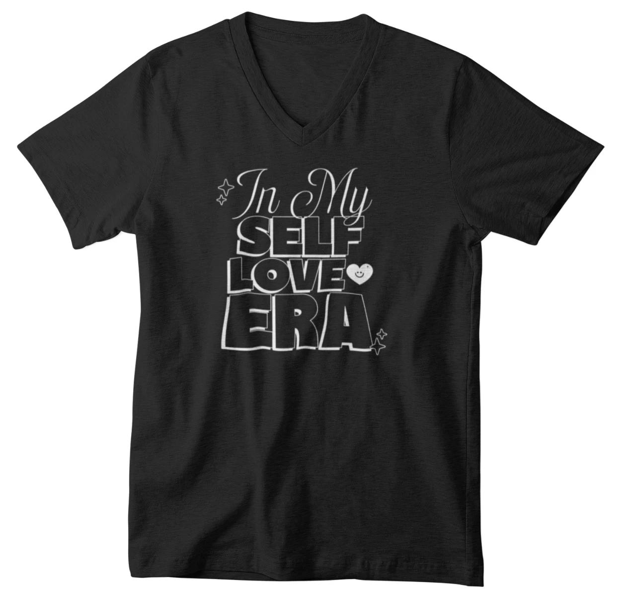 Mens V-neck In My Self Love Era Shirt Mental Health Matters Loving Yourself Gift XL