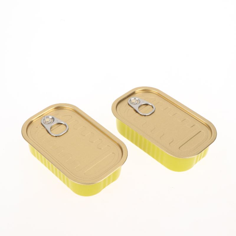 2 Stück Metall Rechteckig Leer Mini Blechdose Versiegelte Lebensmittel Dose Mit Zugring Deckel Mehrzweck Kleiner Organizer Aufbewahrungsbox