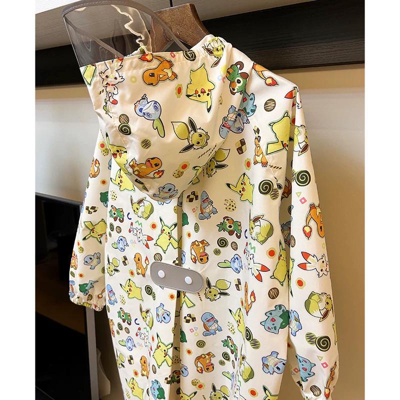 Japanese Fashion Lightweight Quick-Drying Breathable Kids Raincoat Rainproof Kindergarten Waterproof Poncho Primary School Student Schoolbag