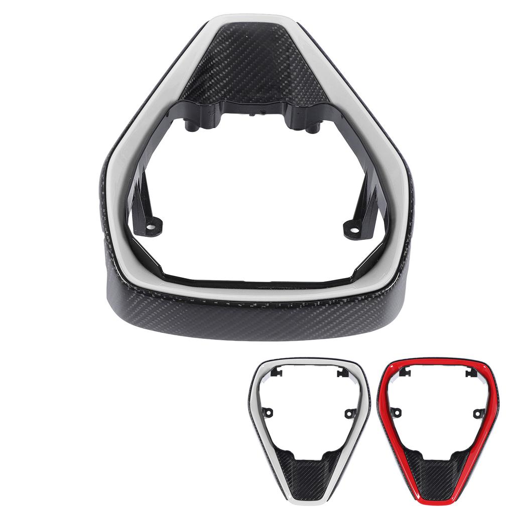 Carbon Fiber Steering Wheel Center Frame Cover Interior Car Steering Wheel Panel Moulding Trim for C