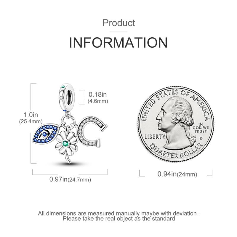 Charms Plata Horse Hoof Four-Leaf Clover Eye Beads Fit Original Bracelets Charms For Women Jewelry Diy Making Gifts