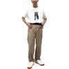 Uniqlo × Doraemon SS25 Mona Lisa Pattern Letter Print Casual Crew Neck Short Sleeve T-Shirt Unisex Tops White 474457-00