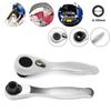 Quick Ratchet Handle Mini Hand Wrench Repair Tools 1/4" Drive Socket Spanner