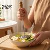 Ручной пресс для картофеля и овощей, из нержавеющей стали, с деревянной ручкой, ручной, антипригарный, профессиональный, кухонный инструмент для картофеля