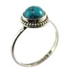 Silver Ring 'Charmes' Turquoise - 9 Mm