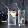 20cm Reusable Glass Straws, High Borosilicate Smoothie Cocktails Straw Environmentally Friendly Drinkware Straw Wine Accessories