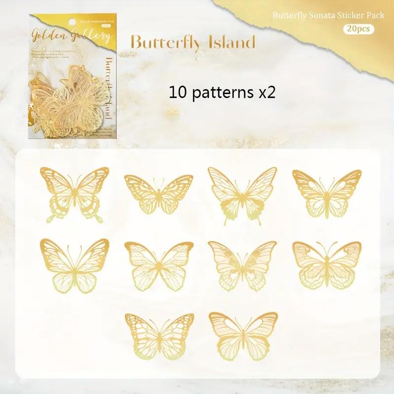 

20 листов ракушки свет бабочка полые кружева ретро счет руки DIY материал декоративный мусор журнал принадлежности скрапбукинг