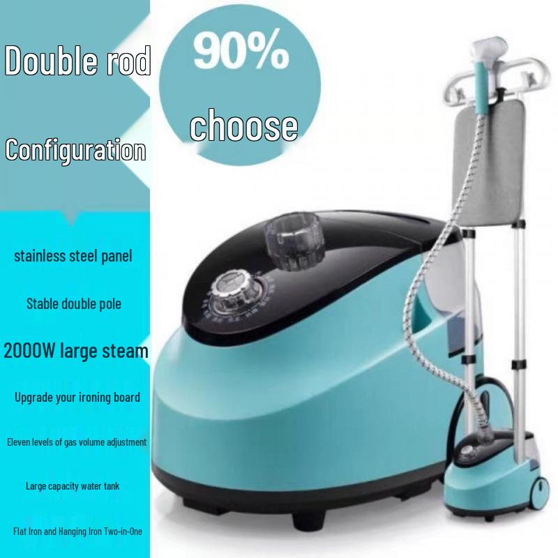 Dual-Use Handheld Electric Steam Iron for Clothes - Large & Compact for Flat and Hanging Ironing