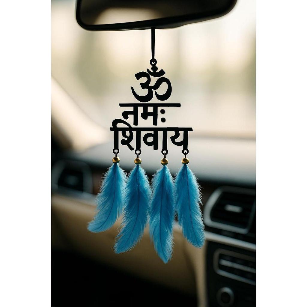 Acrylic Fancy Dream Catchers for Car Hanging Ornament | Elevate Car,Home,Office & Garden Decor | Divine God Elegance | Positive Vibes Mirror Decor