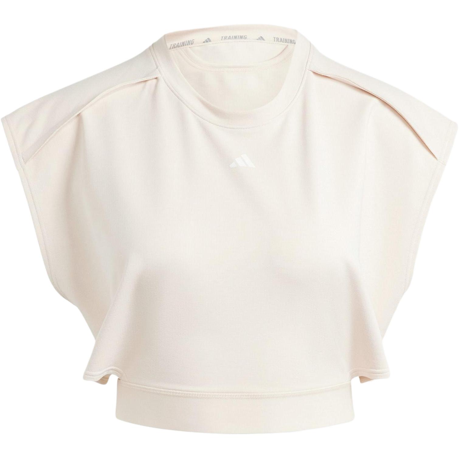 Adidas T Shirt Women s Linen Brown IM2707 M