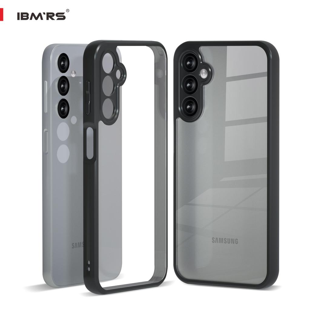 (Comes with Wrist Strap)for Samsung Galaxy A24 Case , Simple Transparent Hard Back  Shockproof  Advanced Bumper Cover Camo Black Case Casing