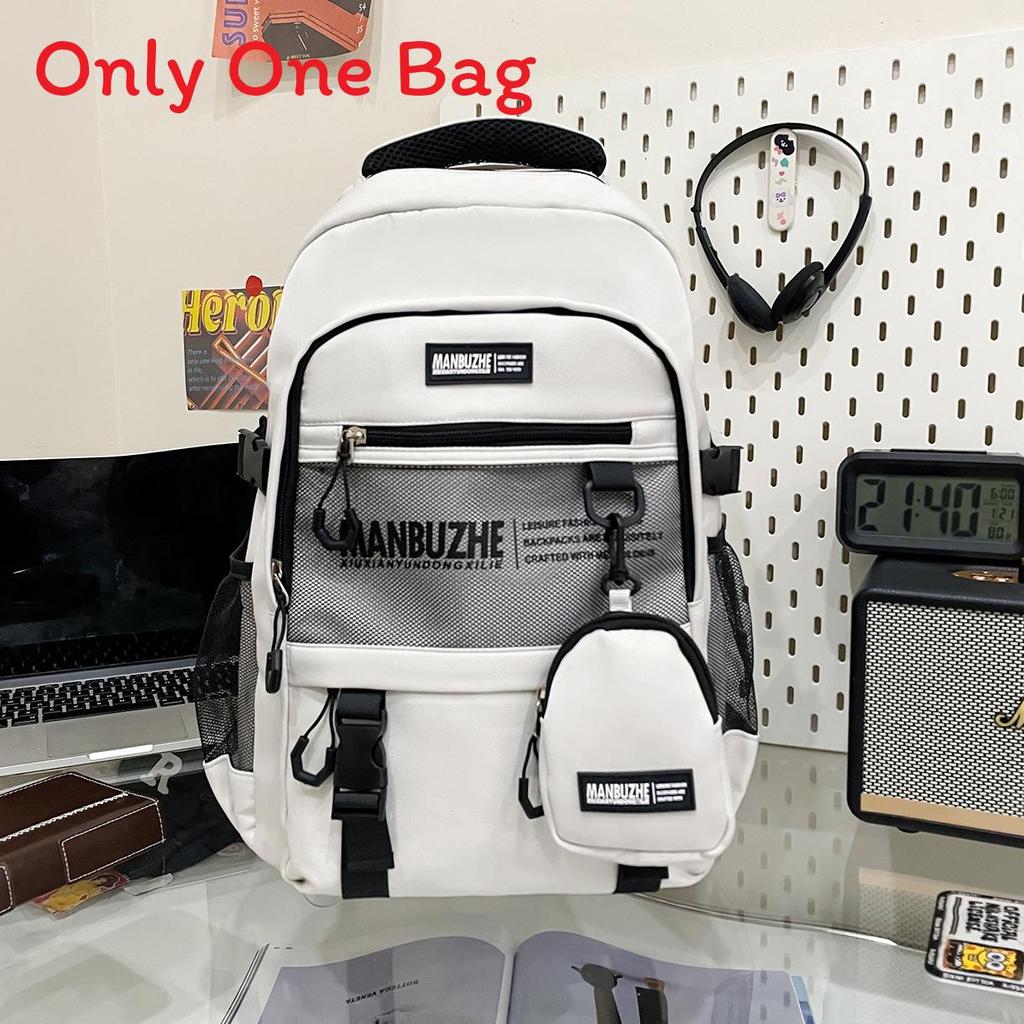 Style Backpack For Men Women Large Capacity Travel Schoolbag With Multiple Compartments